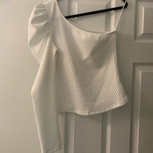 White off the shoulder top